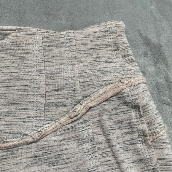 Free People Movement Hybrid Leggings Medium Grey Pink Spacedye Raw Hem Soft Cozy - Picture 5 of 11